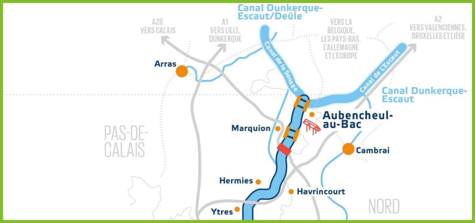 Carte Pas-de-Calais Canal